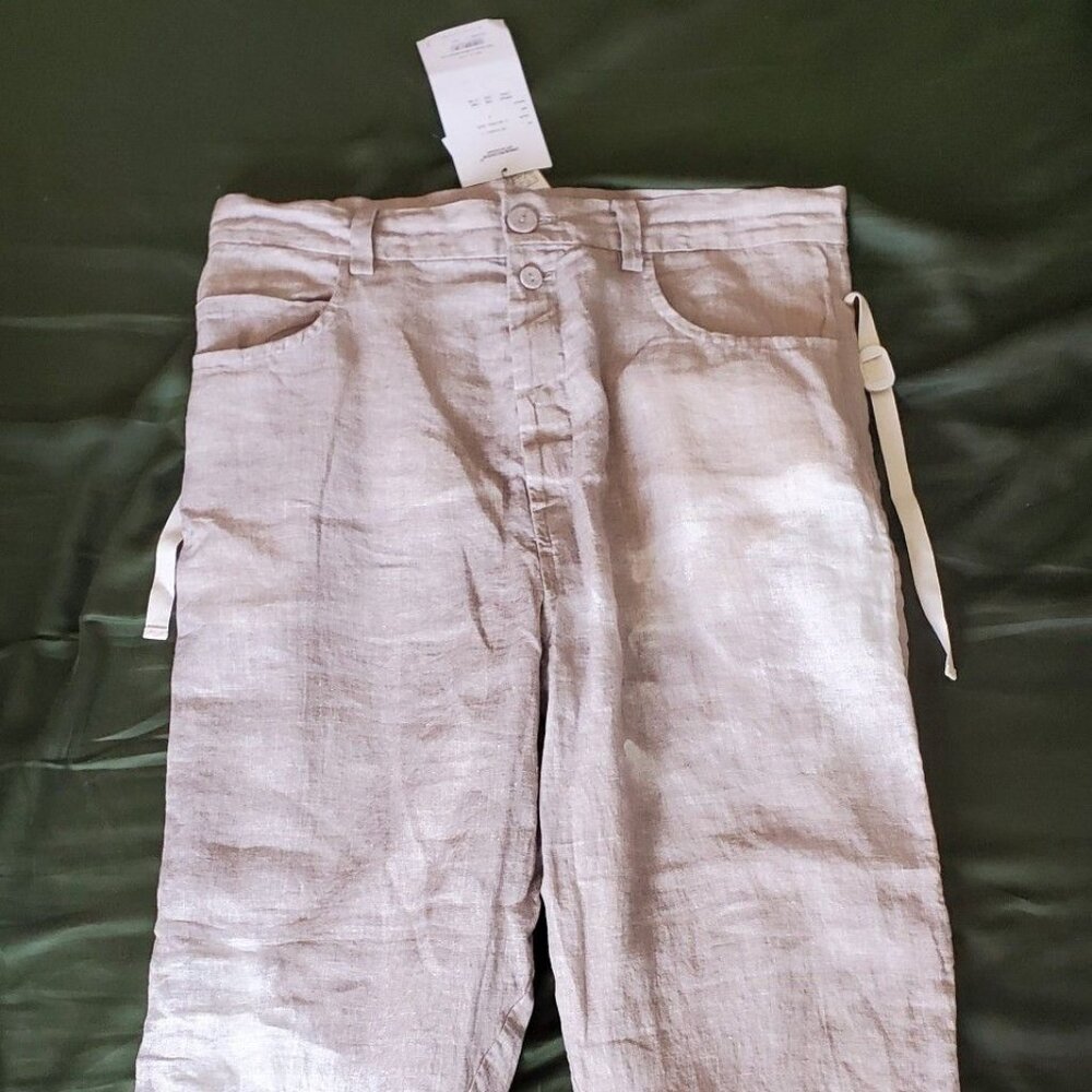 Linen Printed SS25 Lost Cloud Pants UC1E4501-1